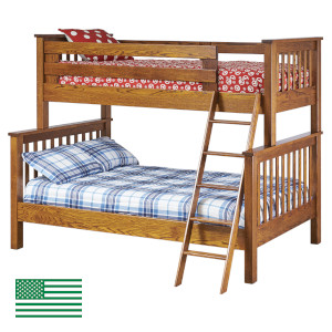 Amish Makenzie Twin & Full Bunk Bed